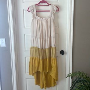 MOODIE High-Low Tiered Dress